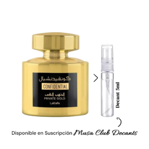 Lattafa Confidential Private Gold EDP – Decant 5 ml